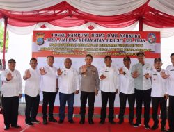 Polrestabes Medan Ungkap Ratusan Kilo Narkotika Dan Resmikan Kampung Bebas Narkoba Berbasis Teknologi.