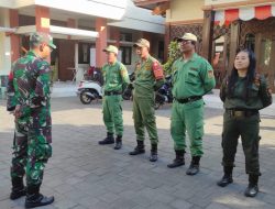 Inilah Pesan Babinsa Kratonan Saat Pimpin Apel Pagi Anggota Linmas