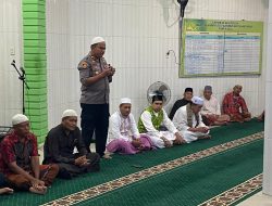 Polres Tanjung Balai Ajak Jemaah Sholat Subuh Sebagai Polopor Keamanan dilingkungannya.