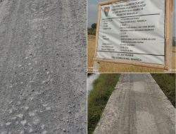 Pengawasan Dinas Pertanian Kabupaten Cilacap dipertanyakan Terkait Pembangunan Rabat Beton Desa Sidamulya.