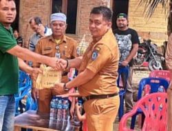 Disdik Labuhanbatu Santuni wali murid Korban Kebakaran