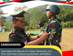 PEMBUKAAN PROGRAM STUDI PENDIDIKAN PERTAMA BINTARA TNI AD GEL I TA 2023.