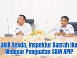 Wakili Sekda, Inspektur Daerah Ikuti Webinar Penguatan SDM AP.