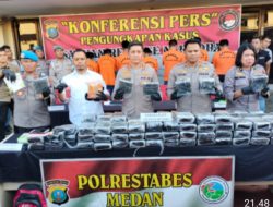 Hanya Hitungan Hari, Polrestabes Medan Berhasil Ungkap 56 Kasus Narkoba Jenis Shabu.