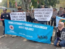 Kantor BBWS Citanduy di Demo 3 Aliansi Yang Angkat Bicara