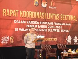 Polda Sulteng Gelar Rakor Lintas Sektoral Pastikan Kesiapan Pemilu 2024, Ini Pesan Kapolda!,