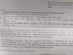 Awak Media Resmi Melaporkan Pemerintah Desa Dhari Selebar Kec.Talawi Kab.Batu Bara Berbuntut Kejadian Pada Tgl 11 September 2023 Pengusiran Salah Seorang Wartawan Online.Gelobal News.