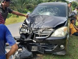 reaak : Septor Kecepatan Tinggi Tabrak Depan Avanza Hingga Ringsek di Batu Bara.