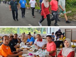 Kunjungan Kerja Pj Gubsu Dan Ny Dessy Hasanuddin Sempatkan Olah Raga Santai di Dolok Sanggul Sebelum Mengahadiri LTFW 2023.  Centralpublikasi.Com Batu Bara : Jum’ at Humbanghas, 06-10-2023