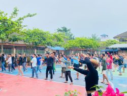 Penuhi Hak Kesehatan WBP , Lapas Kelas II A Labuhan Ruku Rutin Kec.Talawi Kab.Batu Bara Gelar Senam Pagi