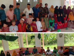 Pimpinan Redaksi Media Online Tempo Timur M.Hamdani Batu Bara santuni dan makan siang bersama anak-anak Yatim/Piatu di Panti Asuhan Darul Ikhlas Labuhan Ruku Kecamatan Talawi Kabupaten Batu Bara Jum’at (3/11-2023).