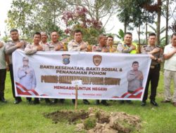 Polres Simalungun Gelar Bakti Sosial dan Penanaman 100 Pohon, Jelang Rakor SDM Polri 2023,