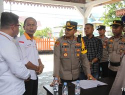 Kapolres Bengkalis cek kontrol kantor bawaslu Bengkalis,