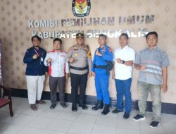 Kabag Ops Polres AKP Nurman Melaksanakan Kegiatan Wasdal di Gudang Logistik Pemilu