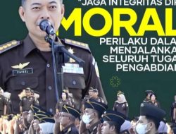 Asisten Pidana Militer Kejaksaaan Tinggi Riau Menjadi Penerima Apel Kerja Pagi
