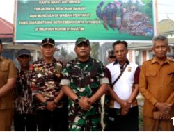 Kodim 0104/Aceh Timur Giatkan Program Penghijauan dan Pembersihan : Pasar dan Parit Bersih
