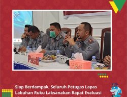 Siap Berdampak, Seluruh Petugas Lapas Labuhan Ruku Laksanakan Rapat Evaluasi Kinerja 2023 dan Rencana Kinerja Tahun 2024