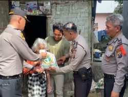 Kapolsek Indrapura AKP JONNI H.DAMANIK SH.MH.Giat Memberikan Bantuan Kepada kaum Dhuafa (Lansia)Dan Masyarakat Kurang