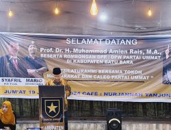 Ketua Majelis Syuro Partai Ummat H. Amien Rais Silaturrahmi dengan Masyarakat & Kader Partai