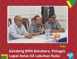 Gandeng BNN Kabupaten Batubara, Lapas Kelas IIA Labuhan Ruku Kanwil Kemenkumham Sumut Laksanakan Tes Urine