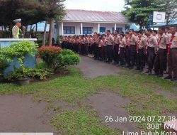 Kapolres Batu Bara, AKBP Taufiq S.IK Bersama Tim Satuan Satlantas Giat Berikan Prioritas Untuk Anak Didik di SMP N 1 Lima puluh.