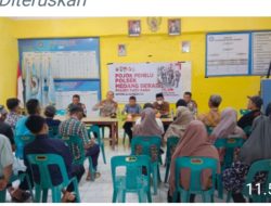 Kapolsek Medang Deras AKP Abdi Tansar,SH .MH Pojok Pemilu TA 2024