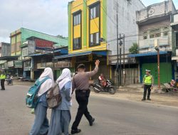 Kegiatan Satlantas Polres Batu Adakan StrongPoin Pos Padat Untuk Menertipkan Lalulintas di Wilaya Hukum Polres Batu Bara