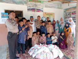 Kapolres Batu Bara Beri Bantuan Kepada Kepantai Asuhan Darul Iklas Berupa Sembako di Kecamatan Talawi Kab.Batu Bara