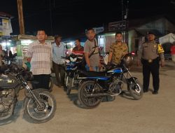 Kapolsek Medang Deras,,Giat Personil Piket Satfung , patroli roda 2 antisipasi kejahatan geng motor..