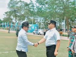 Pj. Gubsu Bersama Pj. Bupati Batu Bara Pantau Pemilu di Kecamatan Air Putih Kab.Batu Bara