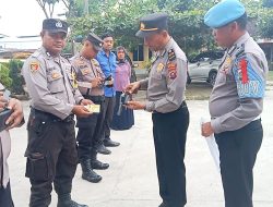 Kapolsek Indrapura “” Melalui Waka Polsek “”Laksanakan Perawatan Senpi Dinas…