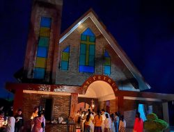 Polsek Indrapura Pengamanan Ibadah Di Gereja Katolik Paroki Santo Petrus