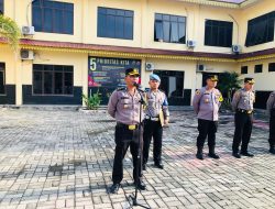 Pimpin Apel Pagi Kabag Ops Ajak Personel Tingkat Kinerja Sesuai
