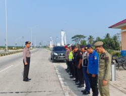 Sat samapta Polres Baru Bara Patroli malam hari antisipasi kerawanan gangguan kamtibmas.