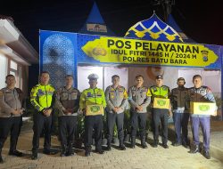AKBP Taufiq Hidayat Thayeb, S.H., S.I.K Cek Personil Di Pos Pelayanan Ketupat Toba 2024