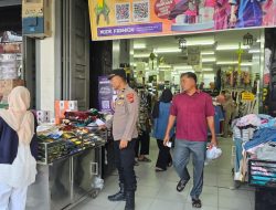 Kapolsek Indrapura, melalui Kanit Binmas,Giat Padal PAM Pasar Tumpah…