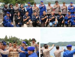 Polda Sulut Kirim Personel dan Logistik Bantu Warga Terdampak Erupsi Gunung Ruang di Sitaro