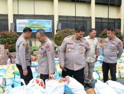 Polda Sulut kembali Kirim Bantuan ke Sitaro, Ada Sayuran dan Sembako.