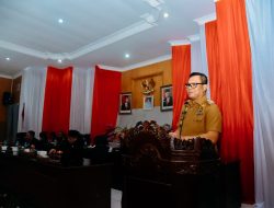 Bupati Batu Bara Hadiri Sidang di Ruang Rapat DPRD Batu Bara Laporan Pertanggungjawabpan (LKPJ)TA 2023.