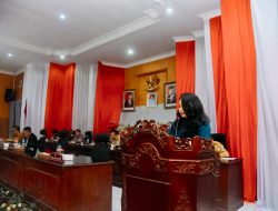 Rapat Paripurna Laporan Pertanggung Jawabpan LKPJ Anggaran TA.2023. Rizky Aryetta Mewakili Panitia Kusus.
