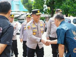 Didampingi Sejumlah PJU, Kapolda Pantau Pengamanan Ibadah Kenaikan Yesus Kristus di Kota Manado.