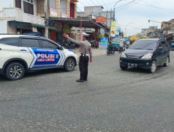 Berikan Himbauan Tertib Lalu Lintas Dijalan Raya, Dilaksanakan Polisi NYINYII Satuan Lalu Lintas Polres Batubara.