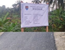Hasil Klarifikasi Kepala Desa Terkait Proyek Peningkatan Jalan Dusun Napel Desa Cisalak, Kecamatan Cimanggu, Kabupaten Cilacap.