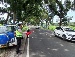 Kasat Lantas Polres Batu Bara ” Giat Patroli Kibas Bendera Di lokasi Rawan Lakalantas…