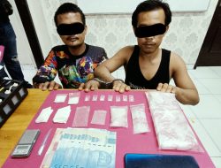 Satres Narkoba Polres Siak Amankan Dua Tersangka Diduga Pelaku Penyalahgunaan Narkoba.