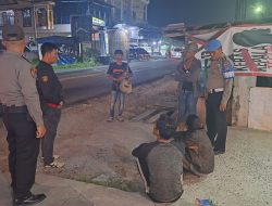 Patroli Malam Hari, Polsek Indrapura,Giat Antisipasi Terjadinya Kamtibmas.