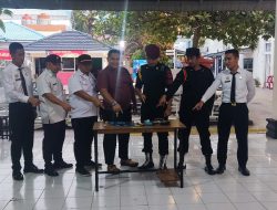 Minimalisir Gangguan Kamtib, Lapas Labuhan Ruku Kanwil Kemenkumham Sumut Lakukan Razia Rutin.
