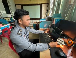 Humas Lapas Labuhan Ruku Ikuti Sosialiasi Kepmenkumham Tentang Manajemen Kehumasan.