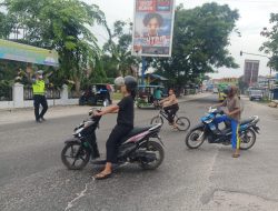 Kasat Lantas Polres Batu Bara AKP HW Siahaan SH ” Giat Pengaturan Lalulintas..
