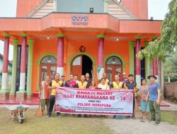 Kapolsek Indrapura AKP Jonni H Damanik SH MH ” Giat Humanis Bakti Religi Bhayangkara 78 tahun..